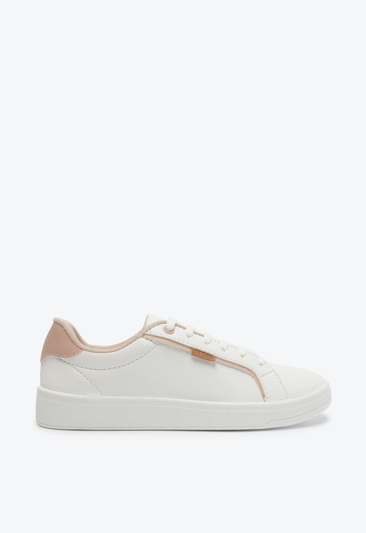 Tenis branco shop com rose