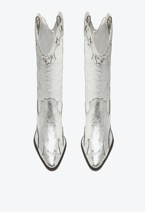 Bota Western S-Cicera Couro Prata