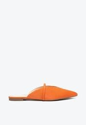 Sapato Mule Laranja Schutz Nobuck