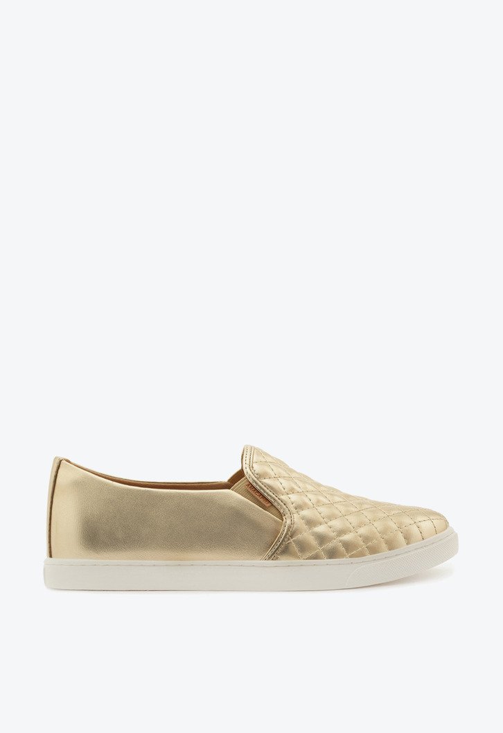 TÊNIS SLIP ON DOURADO ANACAPRI MATELASSÊ