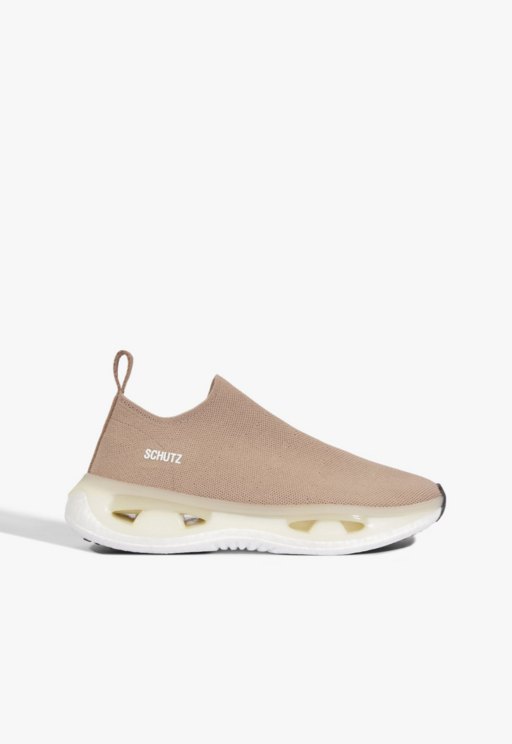 Tênis Slip On Knit Marrom | ZZ MALL