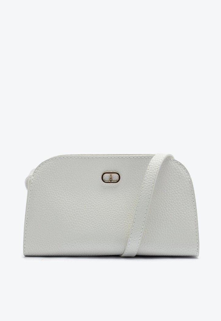 Bolsa Tiracolo Média Arredondada Branca