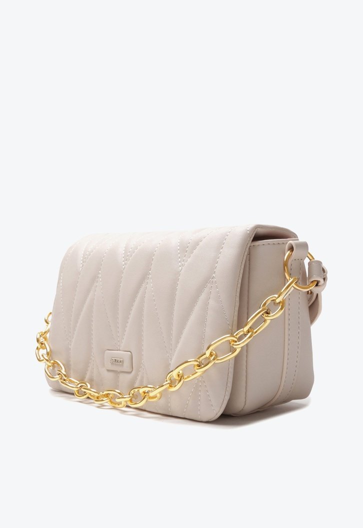 Bolsa Tiracolo Off-white Arezzo Matelassê Pequena