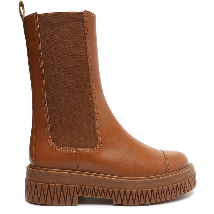 [PRE ORDER] MARROM SCHUTZ BOTA CHELSEA CANO MÉDIO LINCOLN COURO