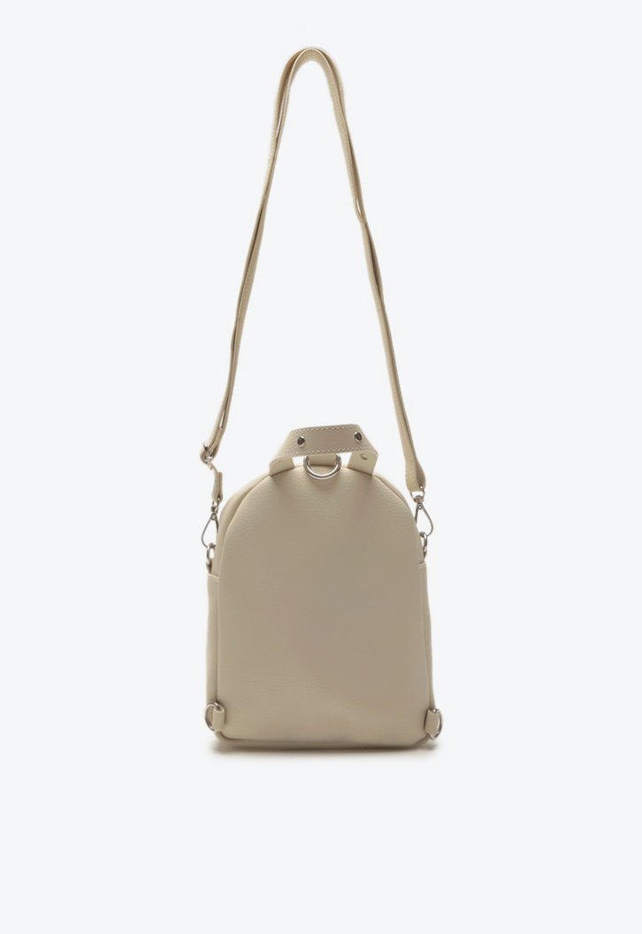 Mini Mochila Branca Zíper
