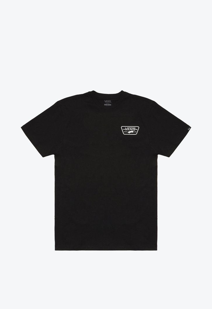 Camiseta Vans Full Patch Back Ss Black White