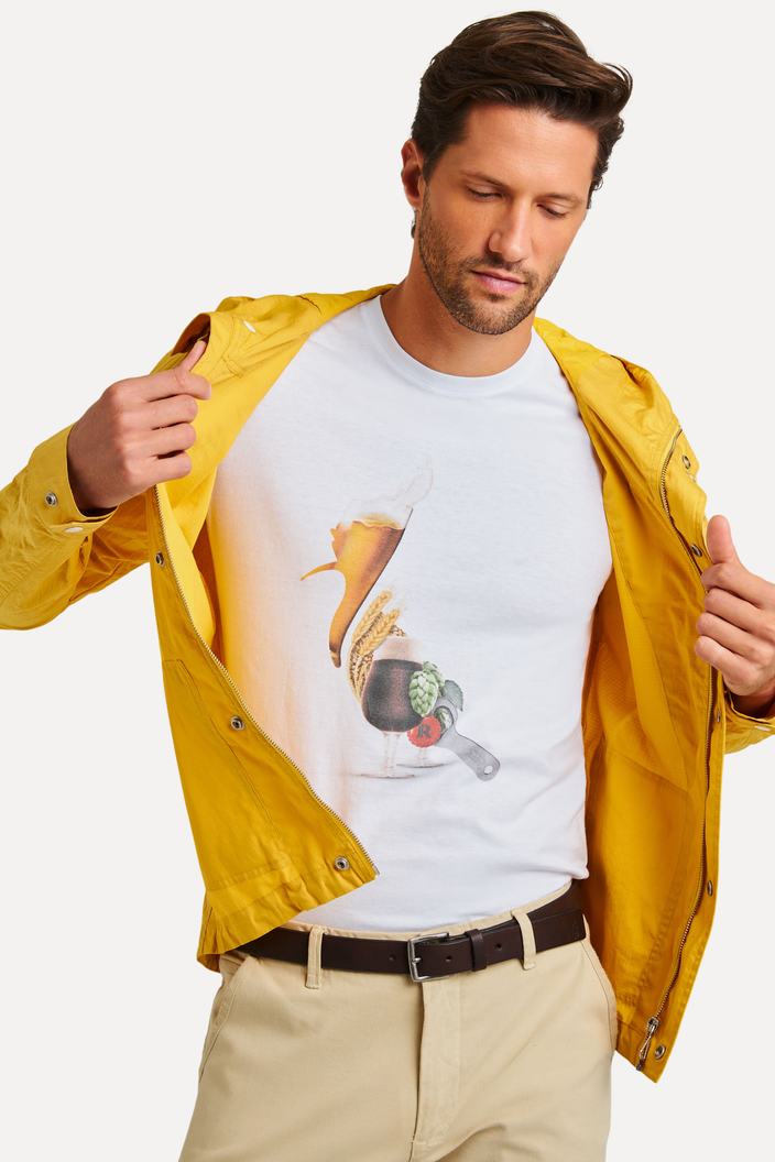 CAMISETA BRANCA LANÇA PERFUME PICA-PAU CERVEJA