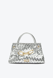 Bolsa Tote Mika Média Prata