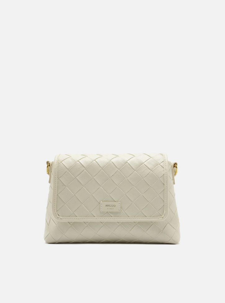 Bolsa Tiracolo Off-White Tressê Média Tag