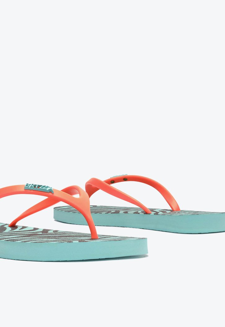 Chinelo De Dedo Azul Brizza Estampa