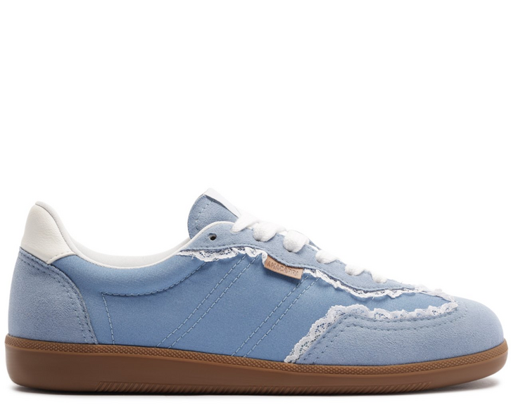 Tênis A'25 com Detalhes de Renda Azul | ZZ MALL