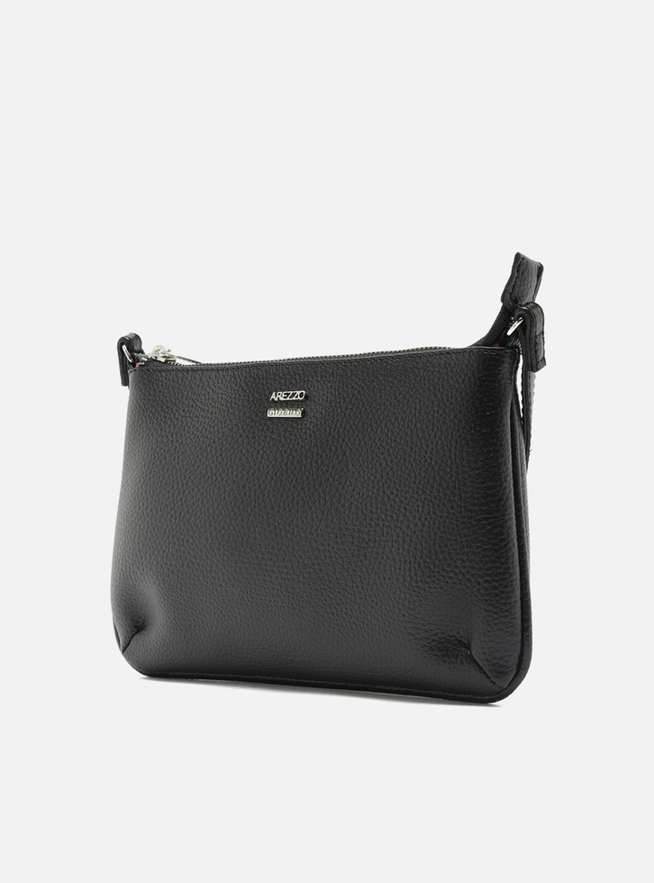 Bolsa Tiracolo Preta Arezzo Morgana Pequena