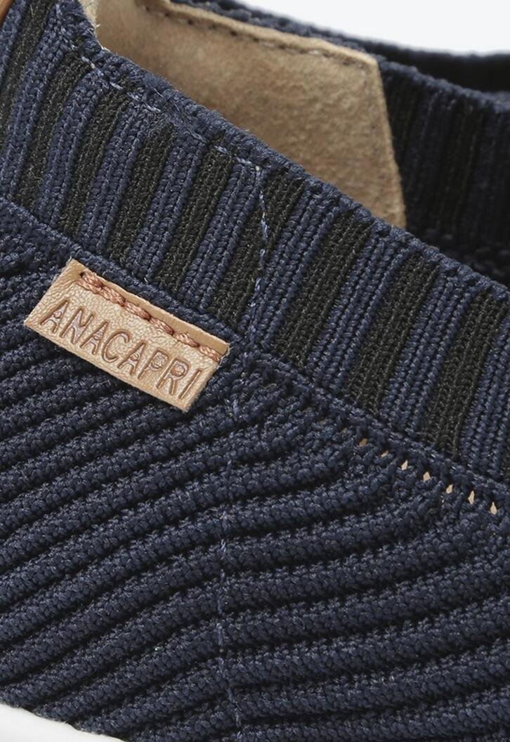 Tênis Slip On Azul Knit