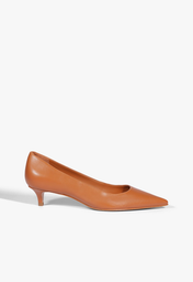 Scarpin Marrom Schutz Laura Mid Couro