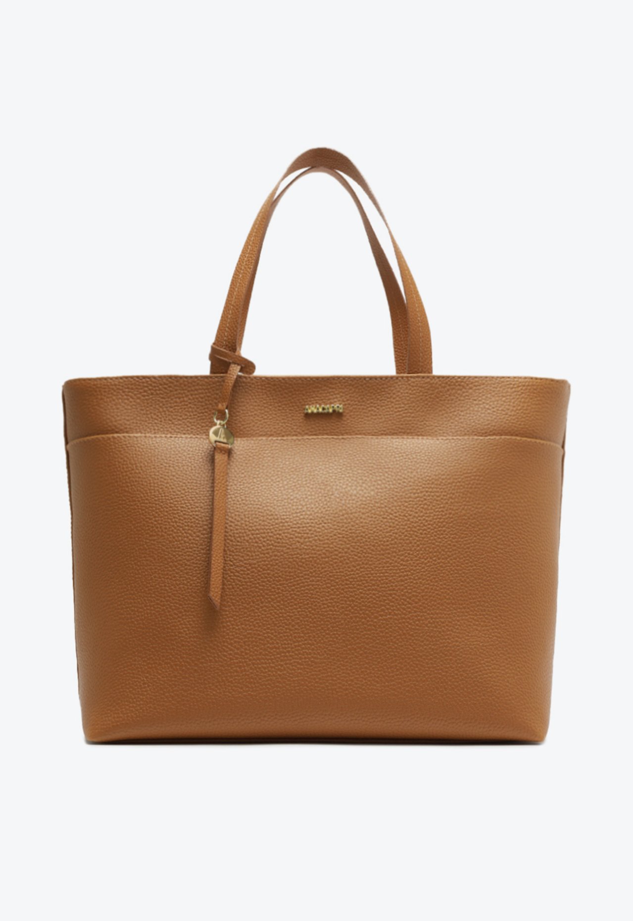 Bolsa Shopping Anacapri Marrom Grande Alça Marrom Bag Charm Bolsa Shopping Anacapri Marrom Grande Alça Marrom Bag Charm