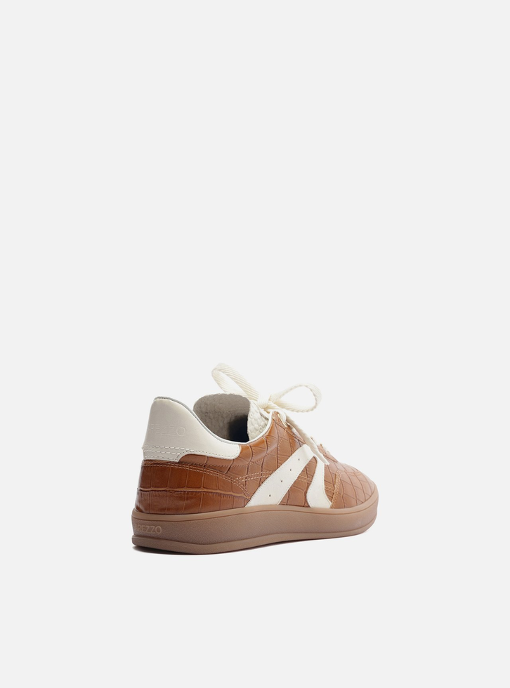 Tênis Marrom Croco Amarração ARZ72