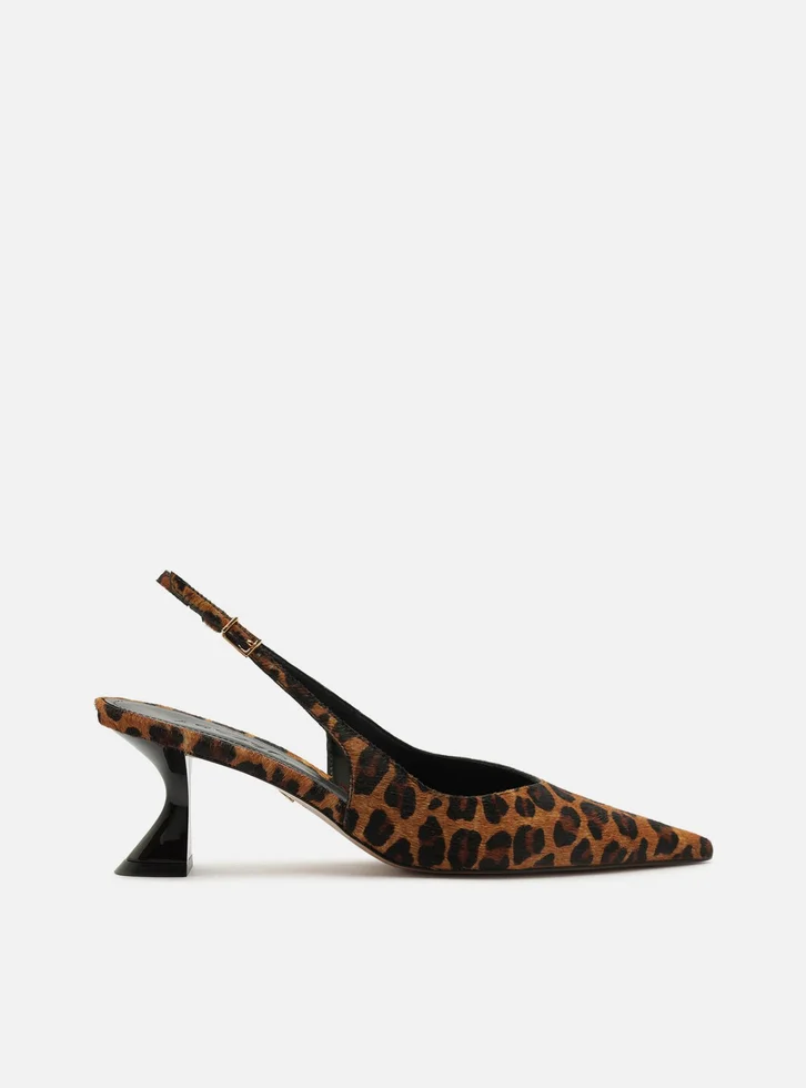 Scarpin Animal Print Salto Médio