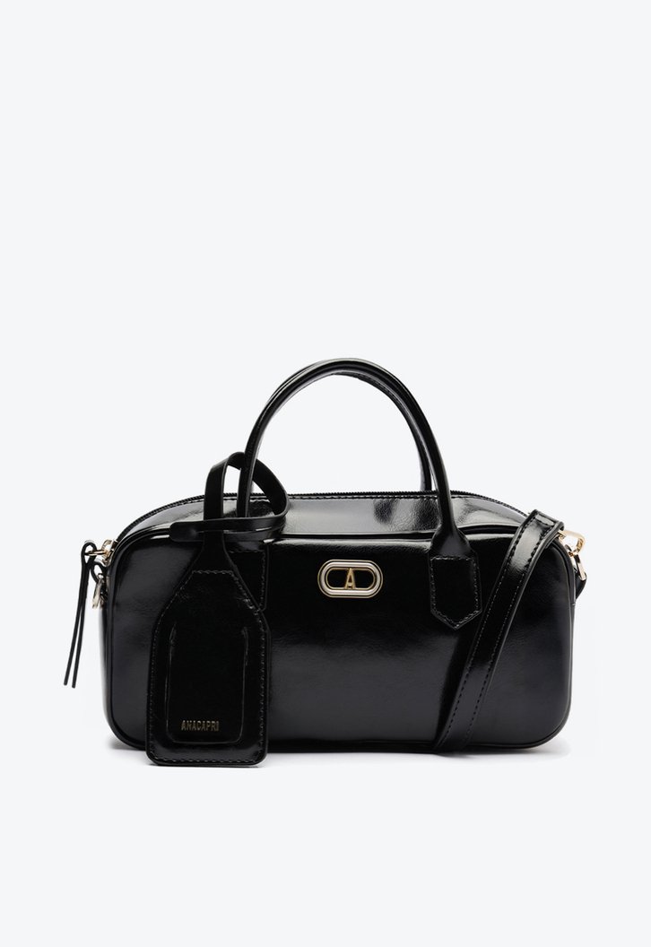 Bolsa Tote Média Bag Charm Tag Preta
