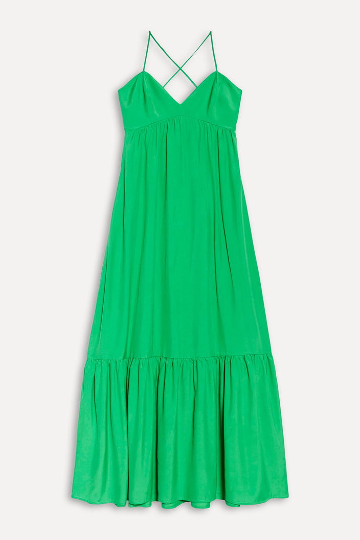 Vestido Verde Reserva Decote V