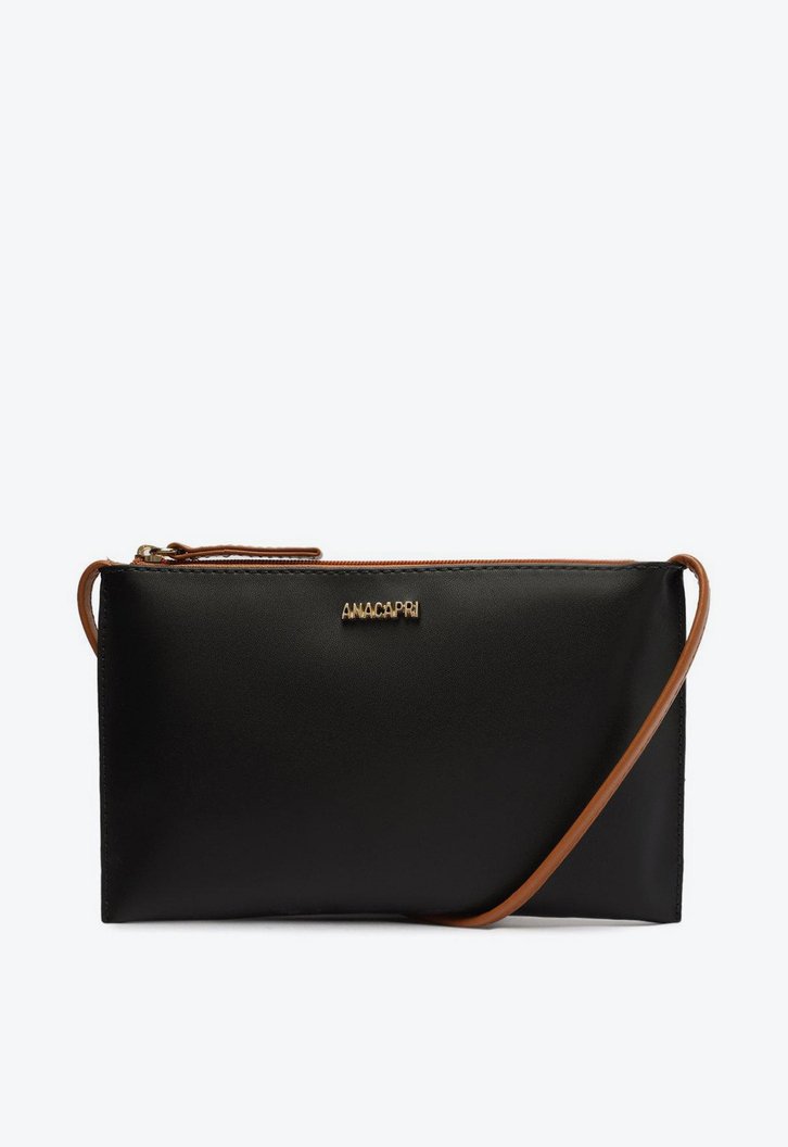 Bolsa Tiracolo Preta Anacapri Minimal Pequena