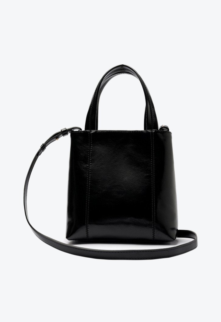 Bolsa Tote Média Madri Chaveiro Preta