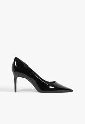 Scarpin Stiletto Salto Baixo Preto
