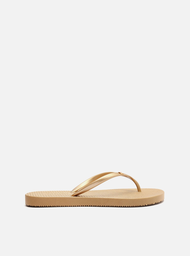 Chinelo De Dedo Dourado Arezzo Injetado Brizza