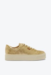 Tênis De Amarrar Dourado Anacapri Gabi