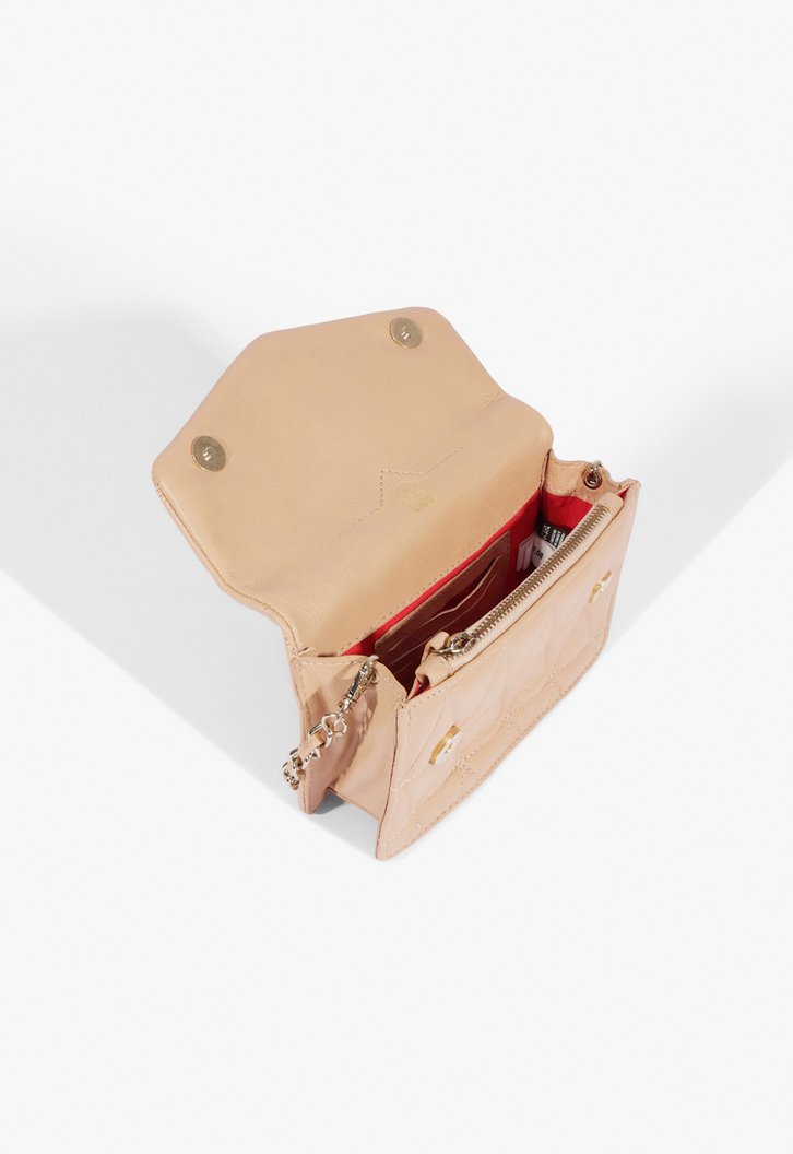 Bolsa Tiracolo Bege Schutz Pequena 944 Couro