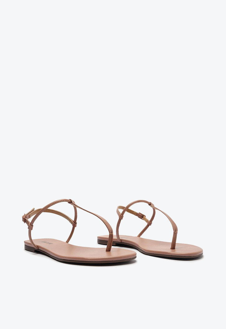 Sandália Rasteira Rosa Anacapri Slim