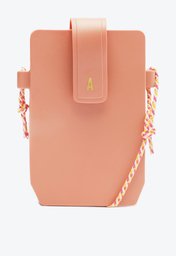 Bolsa Crossbody Rosa Anacapri Porta Celular Alça Cordão