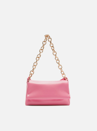 Bolsa Tiracolo Rosa Arezzo Pequena Alça Extra Corrente