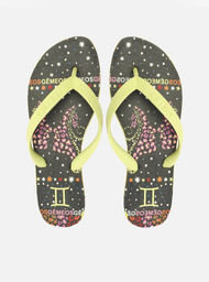 Chinelo de Dedo Amarelo Gêmeos Signos Brizza