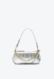Bolsa Prata Vicenza Shoulder Vick Pequena