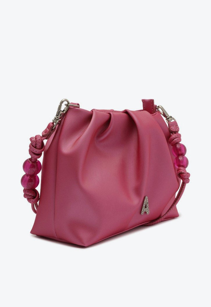 Bolsa Tiracolo Rosa Anacapri Franzida Pequena