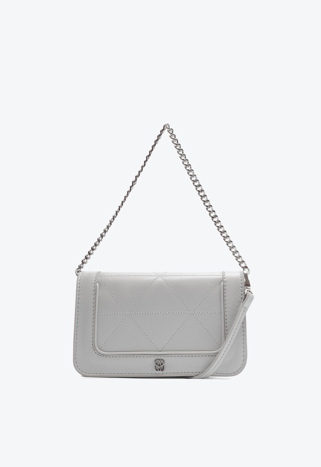 Bolsa Cinza Schutz Shoulder Ellen Couro | ZZ MALL