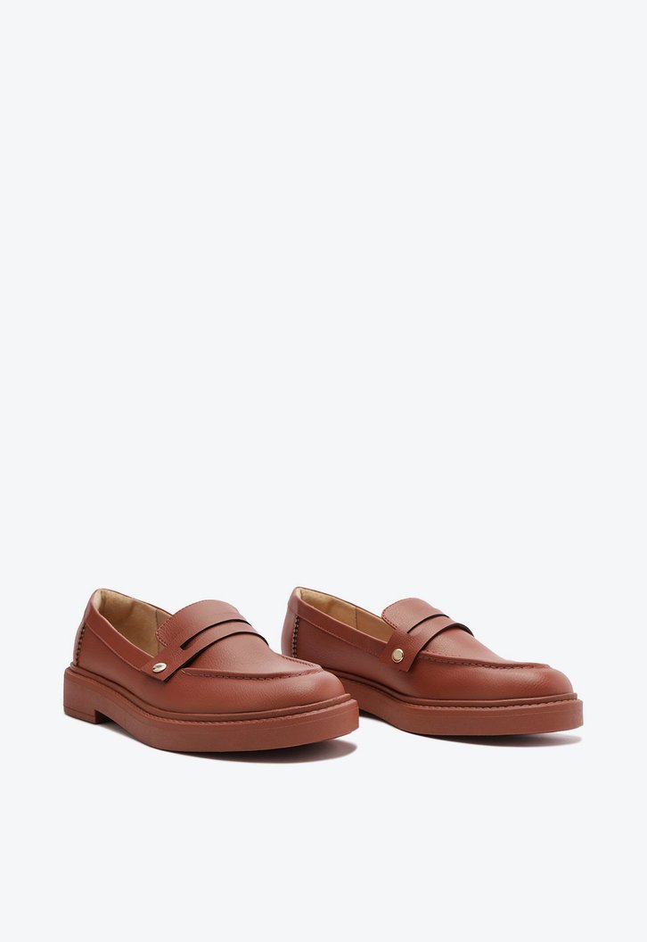 Mocassim Marrom Detalhe Removível