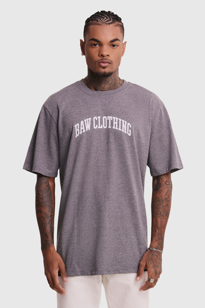 Camiseta Cinza Baw Clothing Athletic Logo