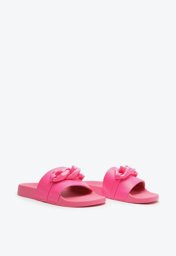Rasteira Slide Rosa Neon Anacapri Corrente