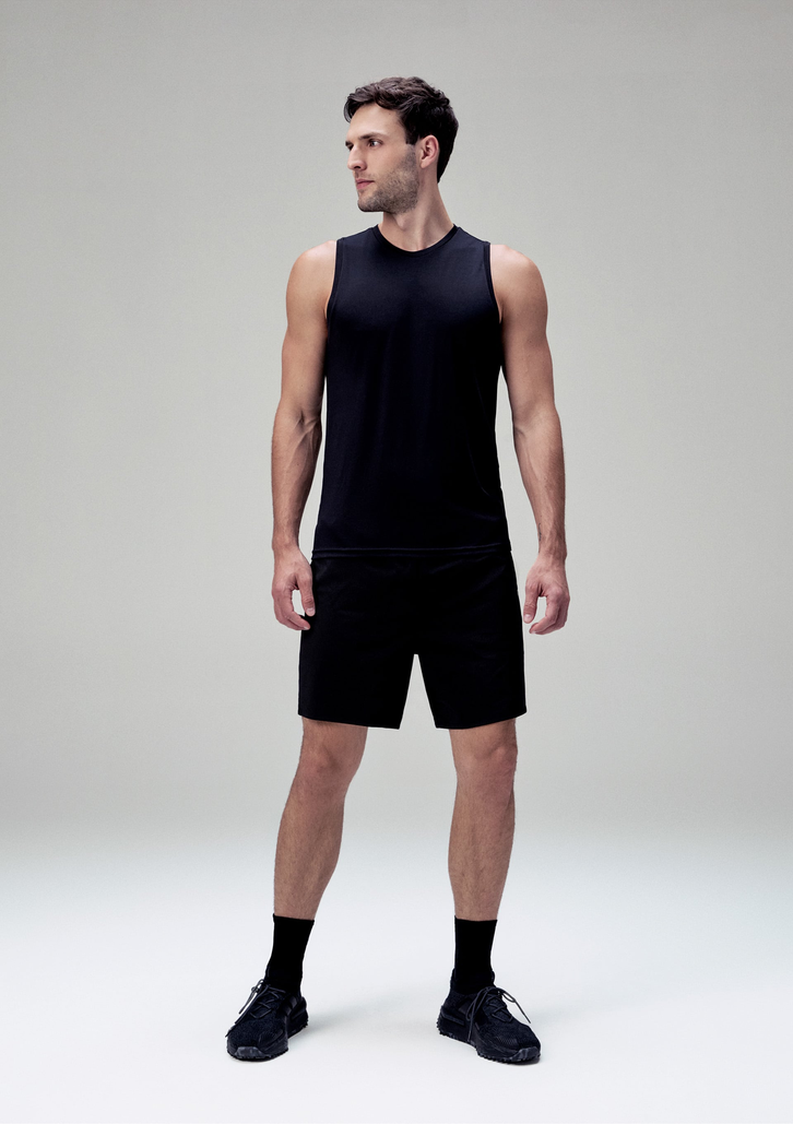 Regata Esportiva Preta Hering Masculina Proteção UV 50+