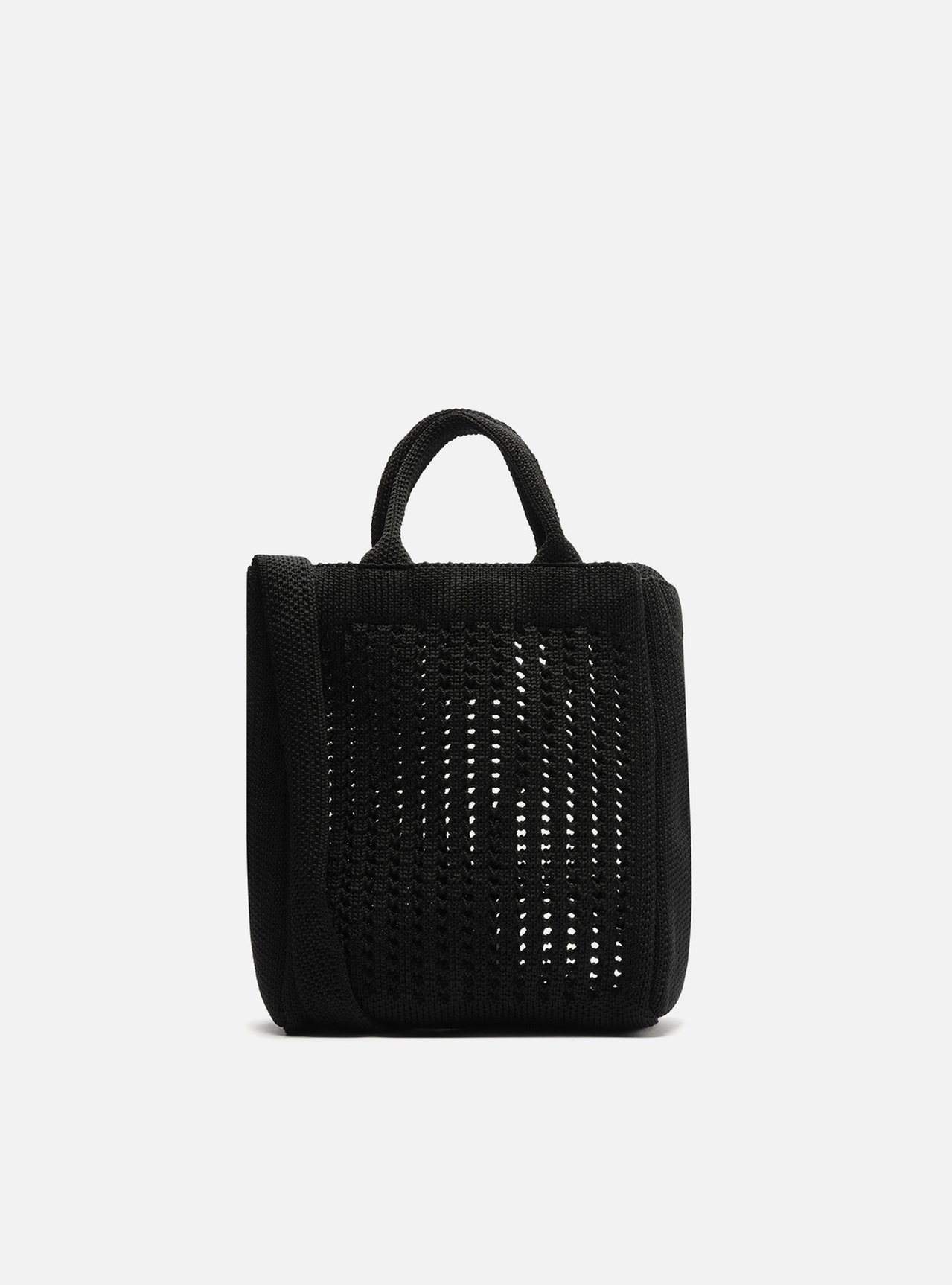 Bolsa Tote Preta Croche Monaco Pequena | ZZ MALL