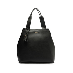 Bolsa Shopping Grande Maxi Barbicacho Preta