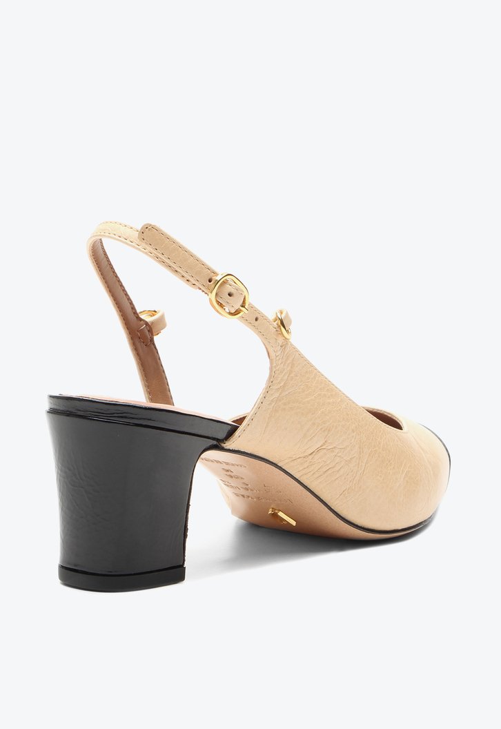 Slingback  Lua Bege