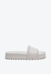 Chinelo Slide Branco Schutz Jelly Triangle