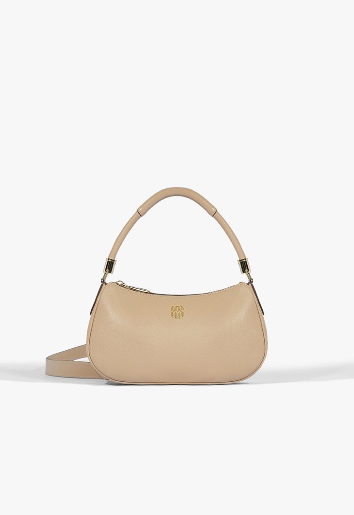 Bolsa Tiracolo Média Lorena Cozy Couro Nude