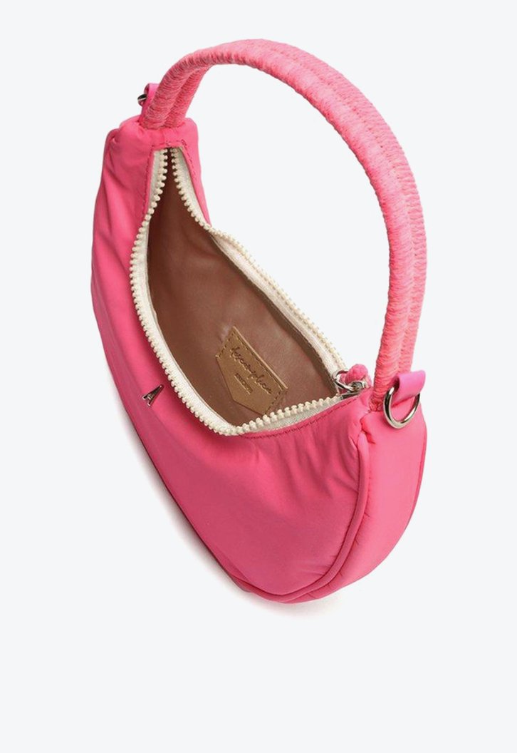 Bolsa Crossbody Rosa Anacapri Baguete Nylon Sporty