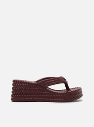 Sandália Vinho Flatform Marrocos Sun