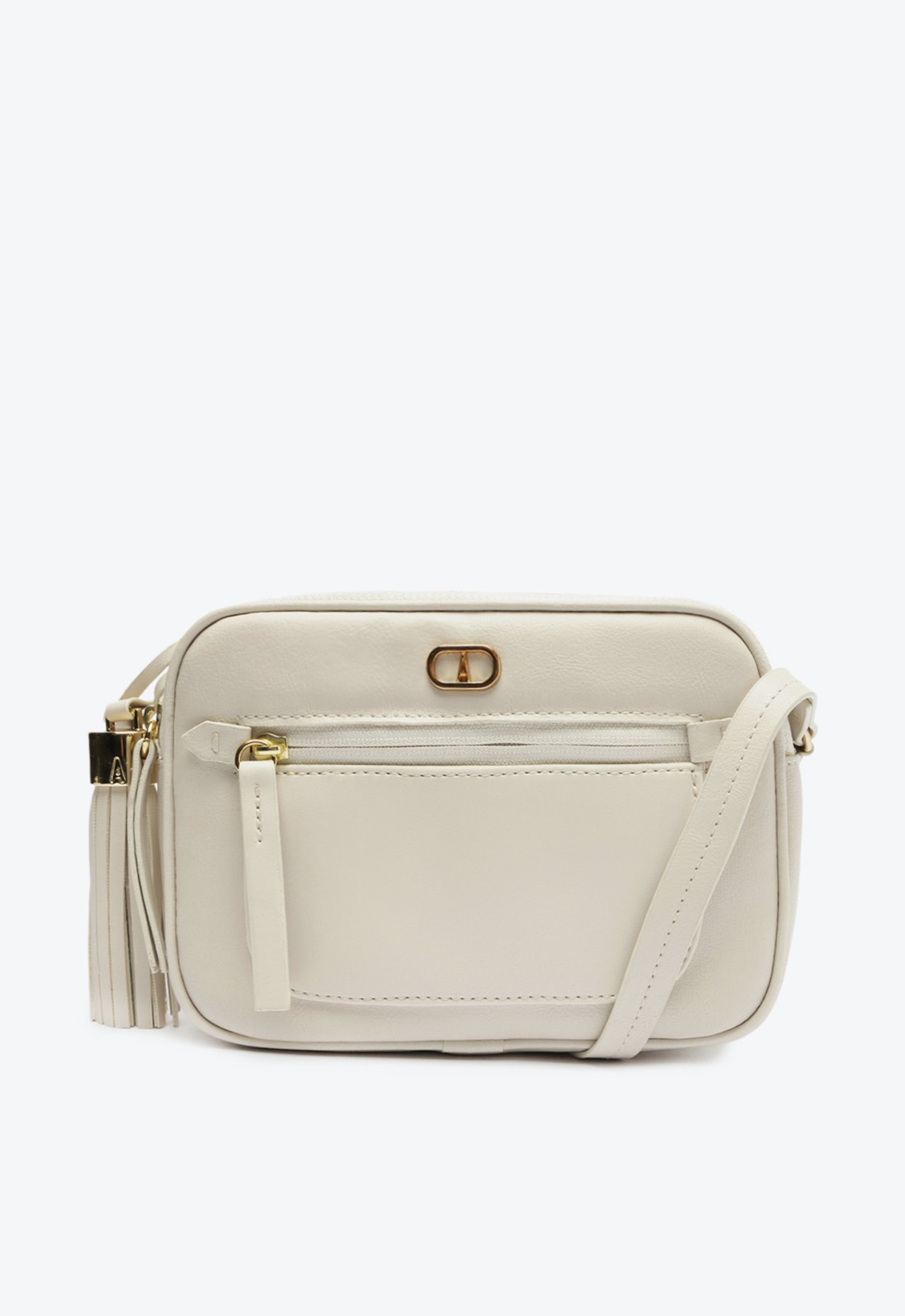 Bolsa Crossbody Branca Anacapri Média Palha Bolsa Crossbody Branca Anacapri Média Palha