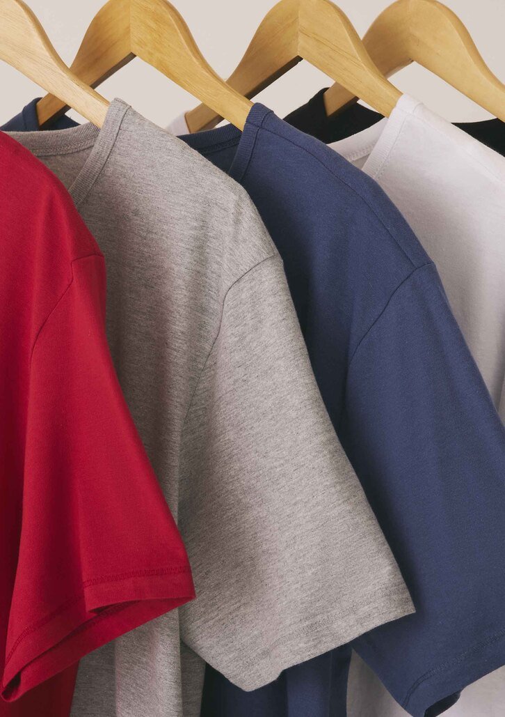 Kit Com 5 Camisetas Multicoloridas Hering Básicas Slim