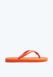 Kit Anacapri Chinelo Branco E Bolsa Laranja Flork
